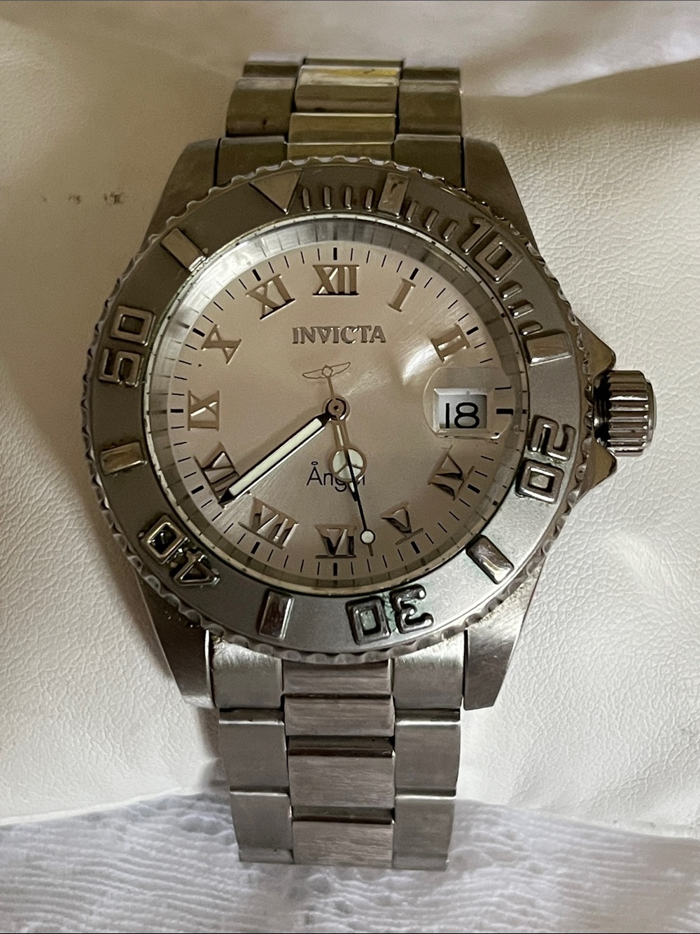 Invicta Silver-Tone Angel Bracelet Watch